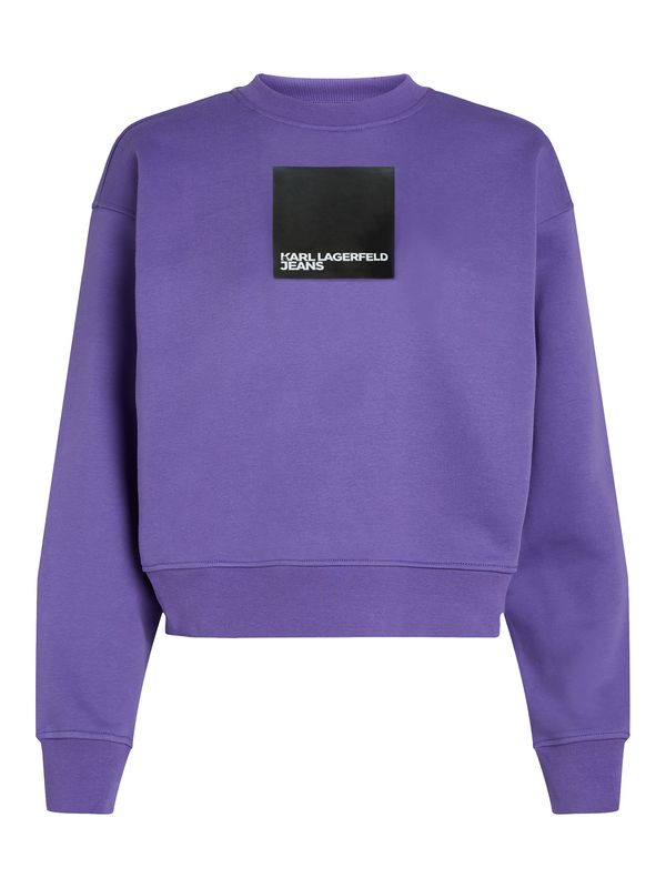 KARL LAGERFELD JEANS KARL LAGERFELD JEANS Суичър  лилав / черно / бяло