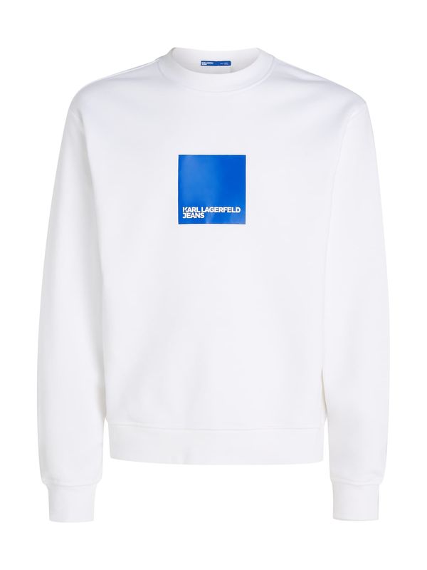 KARL LAGERFELD JEANS KARL LAGERFELD JEANS Суичър  синьо / бяло