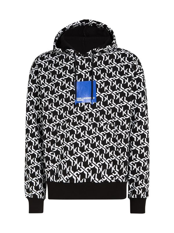 KARL LAGERFELD JEANS KARL LAGERFELD JEANS Суичър  синьо / черно / бяло