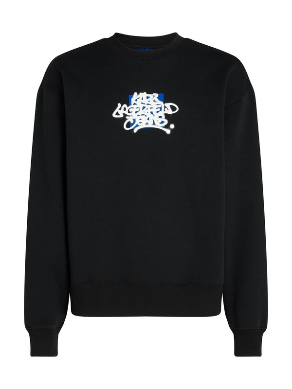 KARL LAGERFELD JEANS KARL LAGERFELD JEANS Суичър  синьо / черно / бяло