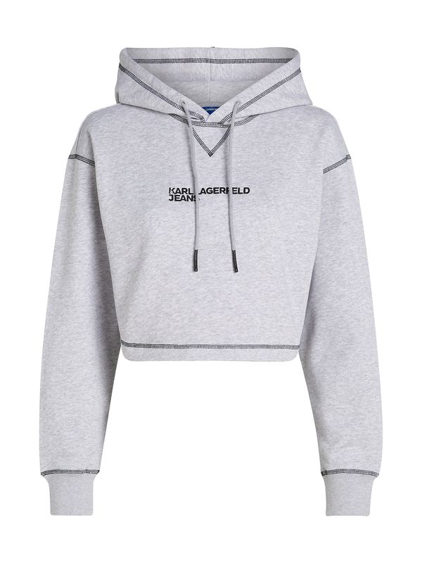 KARL LAGERFELD JEANS KARL LAGERFELD JEANS Суичър  сиво / черно