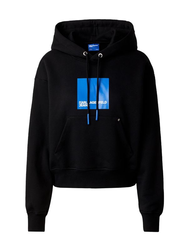 KARL LAGERFELD JEANS KARL LAGERFELD JEANS Суичър  светлосиньо / черно