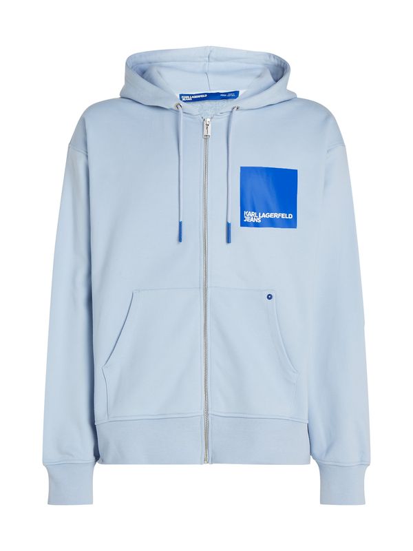 KARL LAGERFELD JEANS KARL LAGERFELD JEANS Суичъри с качулка  светлосиньо / тъмносиньо / бяло
