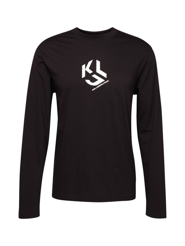 KARL LAGERFELD JEANS KARL LAGERFELD JEANS Тениска  черно / бяло