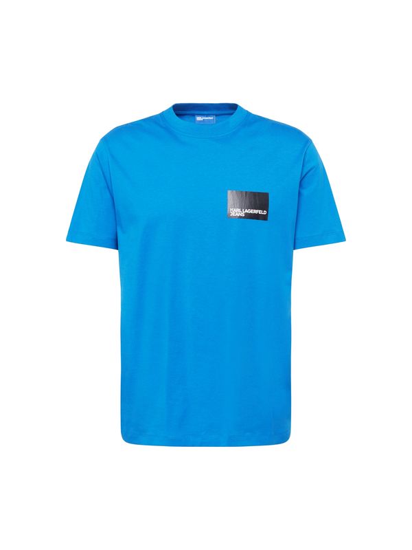 KARL LAGERFELD JEANS KARL LAGERFELD JEANS Тениска  небесносиньо / черно / мръсно бяло