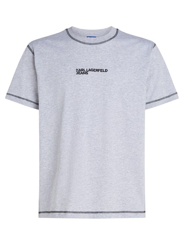 KARL LAGERFELD JEANS KARL LAGERFELD JEANS Тениска  сиво / черно