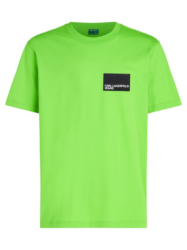 KARL LAGERFELD JEANS KARL LAGERFELD JEANS Тениска  тревнозелено / черно / бяло
