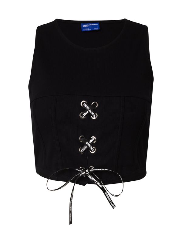 KARL LAGERFELD JEANS KARL LAGERFELD JEANS Топ  черно / бяло