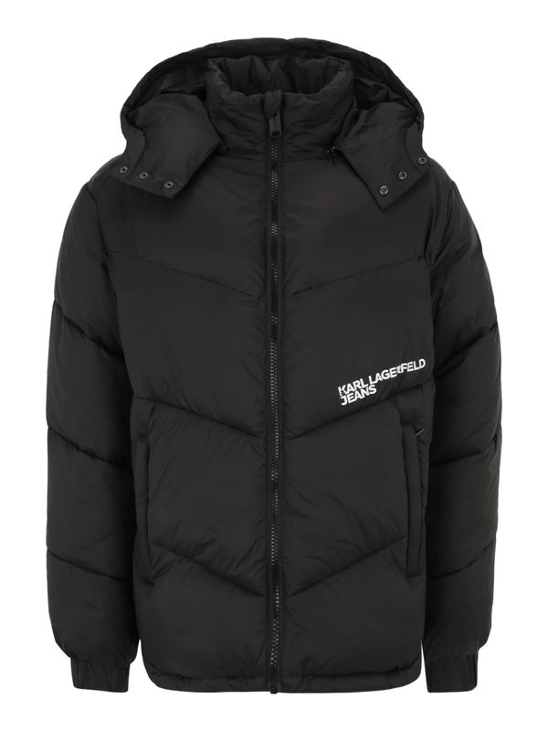 KARL LAGERFELD JEANS KARL LAGERFELD JEANS Зимно яке  черно / бяло