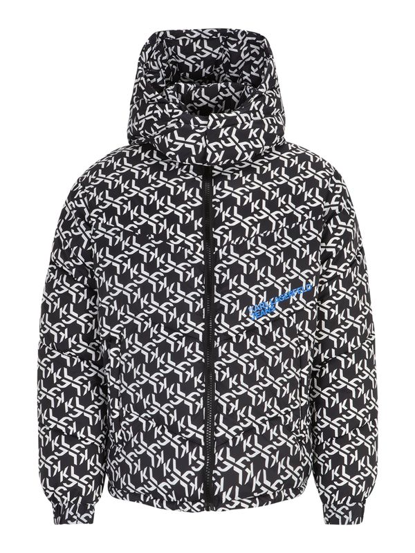 KARL LAGERFELD JEANS KARL LAGERFELD JEANS Зимно яке  синьо / черно / бяло