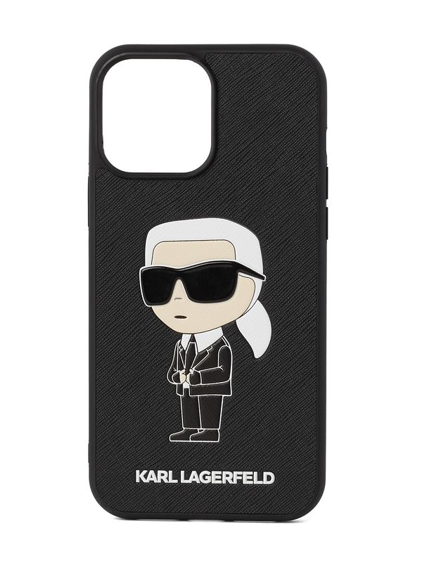 Karl Lagerfeld Karl Lagerfeld Калъф за смартфон ' Ikonik 2.0 iPhone 14 Pro '  бежово / черно / бяло