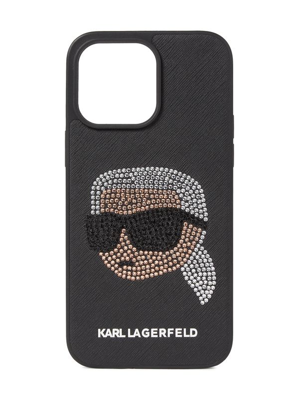 Karl Lagerfeld Karl Lagerfeld Калъф за смартфон 'iPhone 14 Pro Max'  мед / черно / сребърно