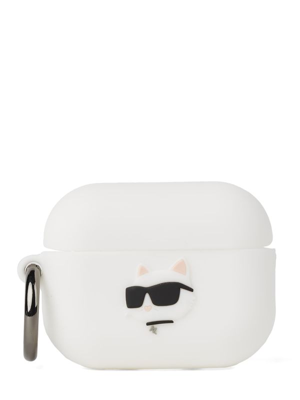 Karl Lagerfeld Karl Lagerfeld Калъф за смартфон 'Silicone Choupette AirPods 3'  черно / бяло