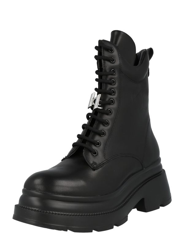 Karl Lagerfeld Karl Lagerfeld Ниски ботуши с връзки 'DANTON'  черно