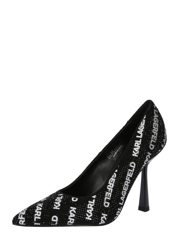 Karl Lagerfeld Karl Lagerfeld Официални дамски обувки  черно / бяло