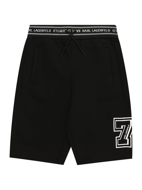 Karl Lagerfeld Karl Lagerfeld Панталон  черно / бяло