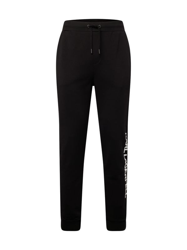 Karl Lagerfeld Karl Lagerfeld Панталон  черно / бяло