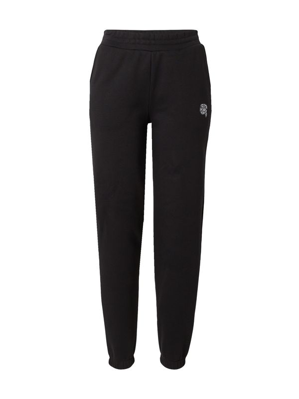 Karl Lagerfeld Karl Lagerfeld Панталон 'Ikonik 2.0'  сребърно сиво / черно