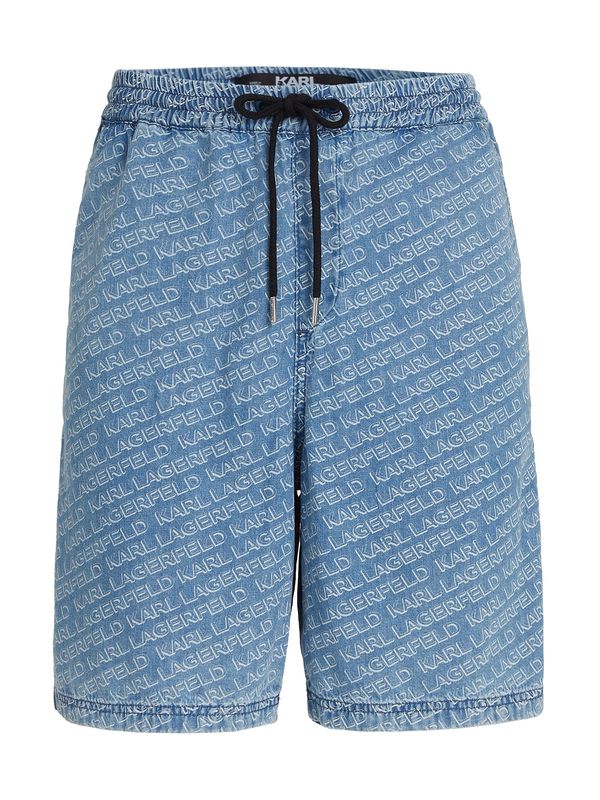 Karl Lagerfeld Karl Lagerfeld Панталон  син деним / черно / бяло