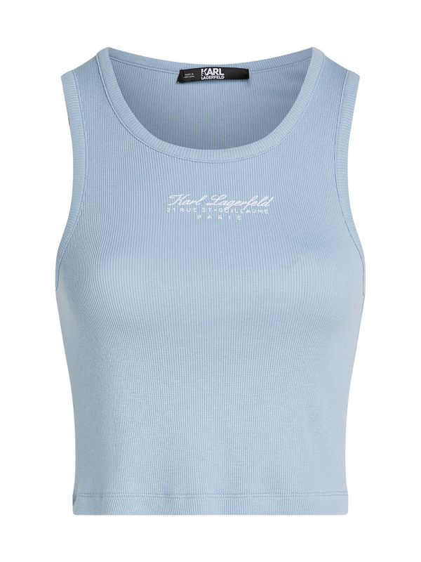 Karl Lagerfeld Karl Lagerfeld Плетен топ 'Hotel'  гълъбово синьо / бяло