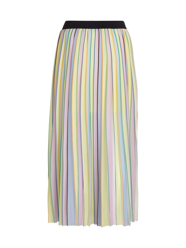 Karl Lagerfeld Karl Lagerfeld Пола 'Pleated'  синьо / жълто / зелено / бледорозово / черно