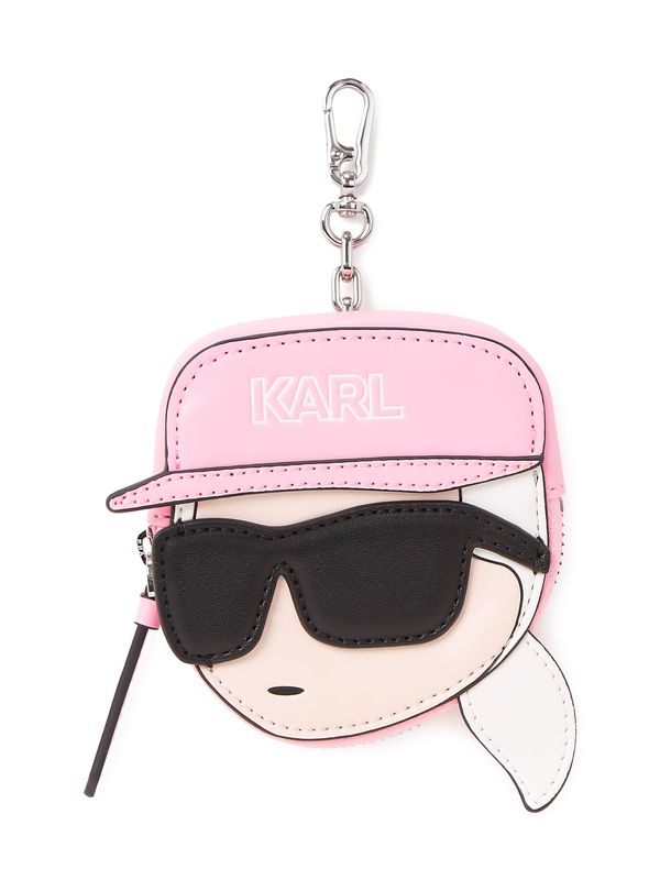 Karl Lagerfeld Karl Lagerfeld Портмоне 'Ikonik Varsity'  розово / черно / бяло