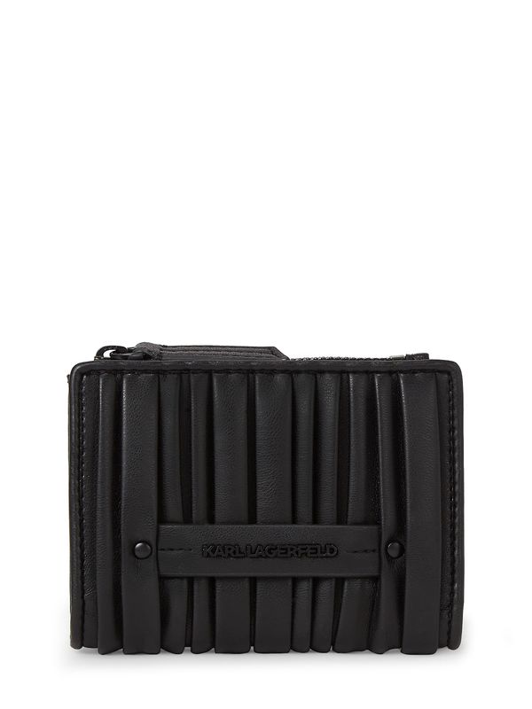 Karl Lagerfeld Karl Lagerfeld Портмоне 'Kushion Slim Bi-Fold'  черно