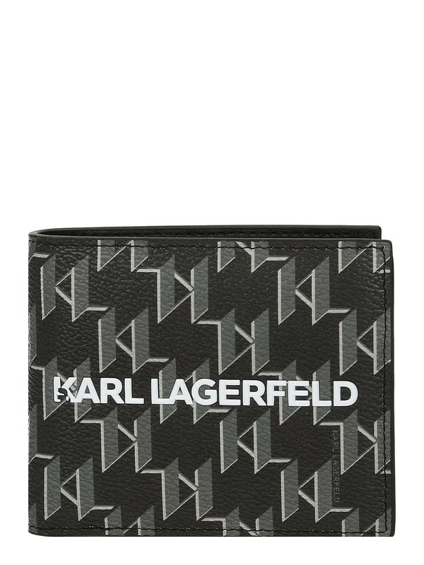 Karl Lagerfeld Karl Lagerfeld Портмоне  сиво / черно / бяло