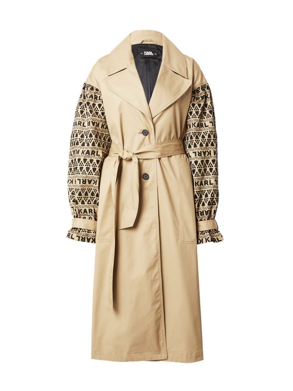 Karl Lagerfeld Karl Lagerfeld Преходно палто  цвят "пясък" / черно