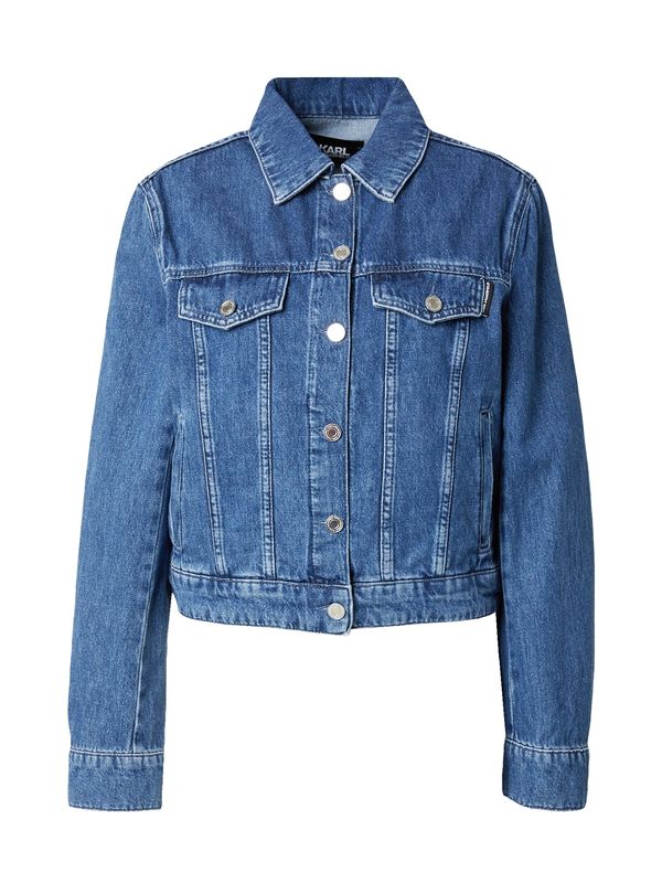 Karl Lagerfeld Karl Lagerfeld Преходно яке 'ikonik'  син деним / черно / сребърно
