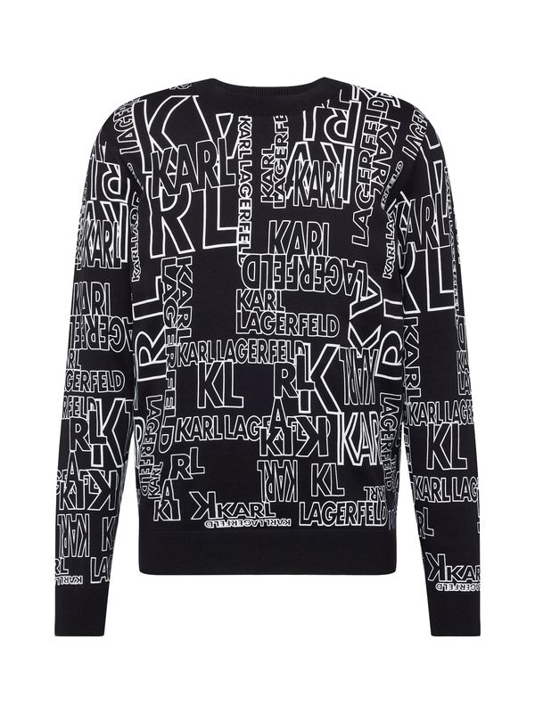 Karl Lagerfeld Karl Lagerfeld Пуловер  черно / бяло