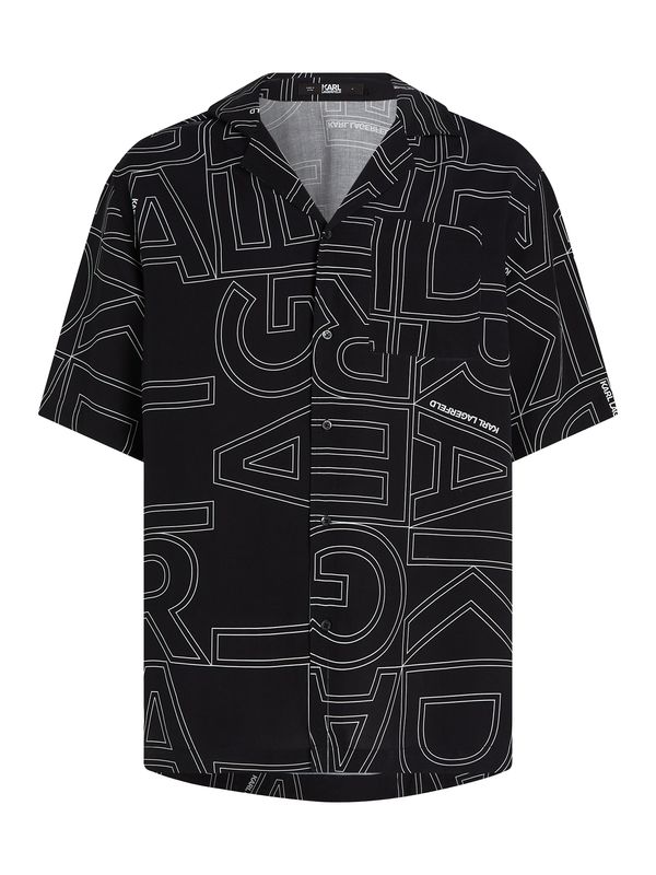 Karl Lagerfeld Karl Lagerfeld Риза  черно / бяло