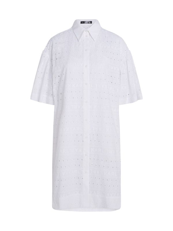 Karl Lagerfeld Karl Lagerfeld Рокля тип риза  бяло