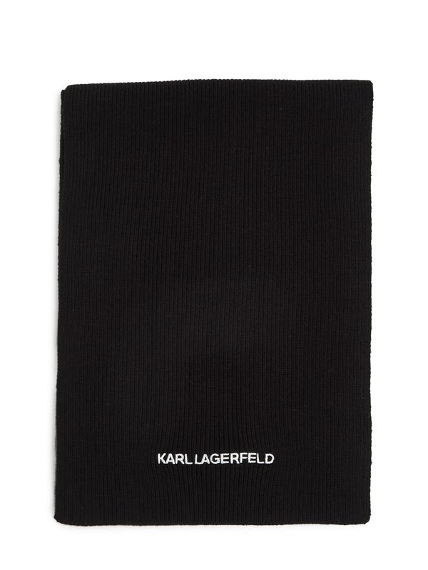Karl Lagerfeld Karl Lagerfeld Шал 'Essential'  черно / бяло