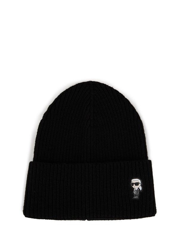 Karl Lagerfeld Karl Lagerfeld Шапка 'Ikonik'  черно / бяло