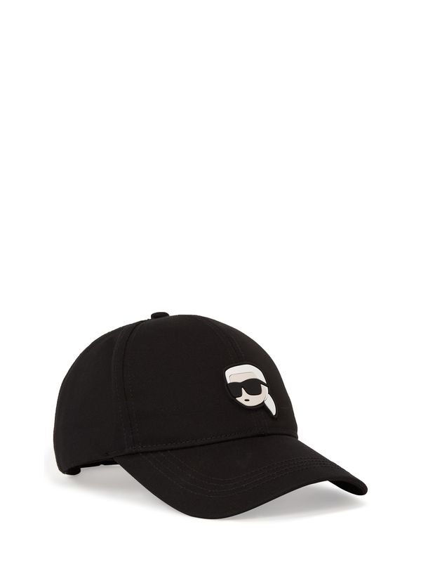 Karl Lagerfeld Karl Lagerfeld Шапка с козирка  бежово / черно / бяло