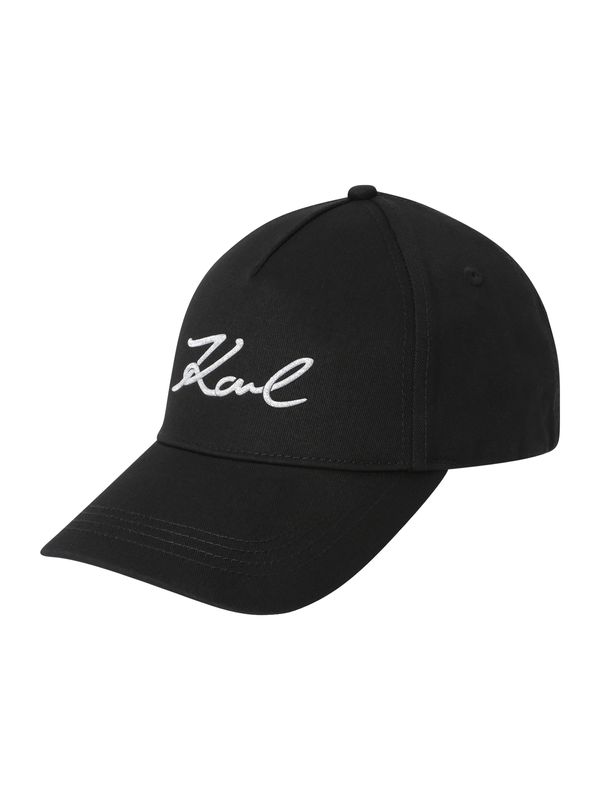 Karl Lagerfeld Karl Lagerfeld Шапка с козирка  черно / бяло