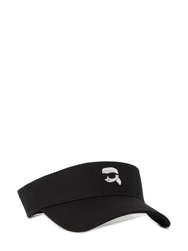 Karl Lagerfeld Karl Lagerfeld Шапка с козирка 'Ikonik 2.0 Visor'  бежово / черно / бяло