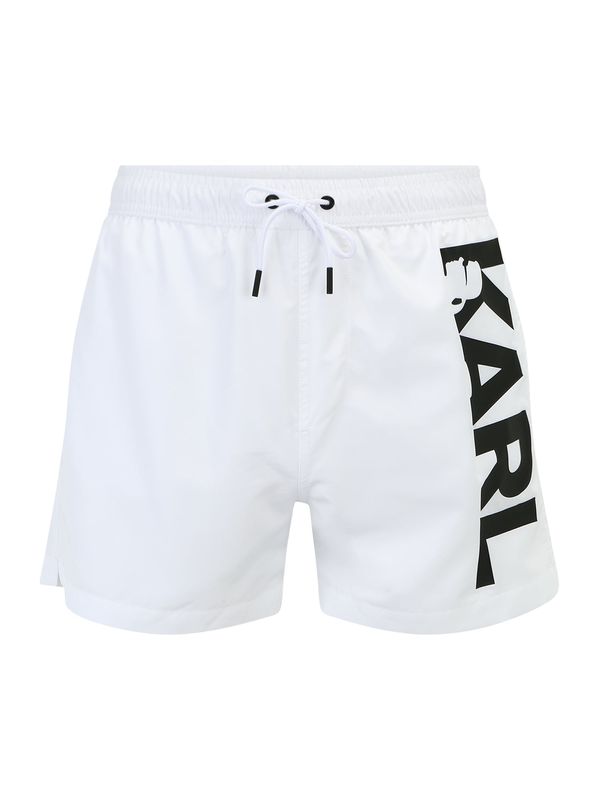 Karl Lagerfeld Karl Lagerfeld Шорти за плуване  черно / бяло