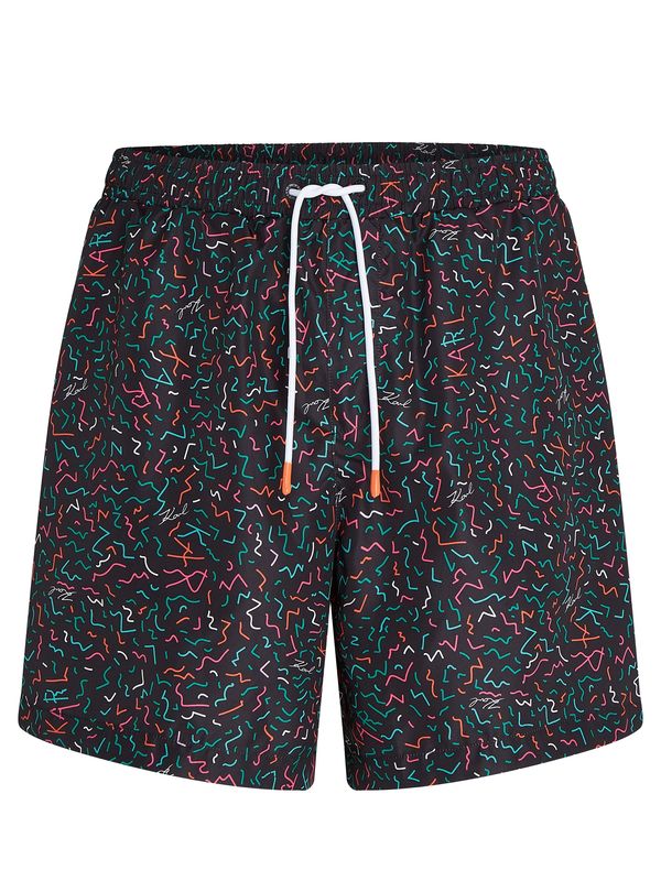 Karl Lagerfeld Karl Lagerfeld Шорти за плуване  оранжево / розово / черно / бяло