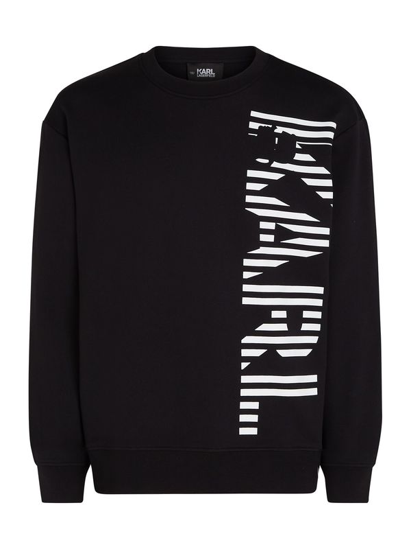 Karl Lagerfeld Karl Lagerfeld Суичър  черно / бяло