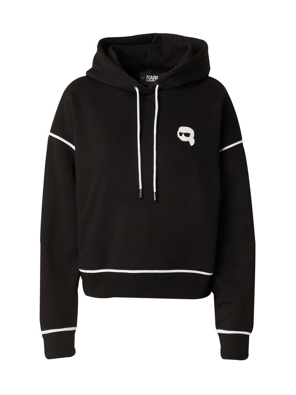 Karl Lagerfeld Karl Lagerfeld Суичър  черно / бяло