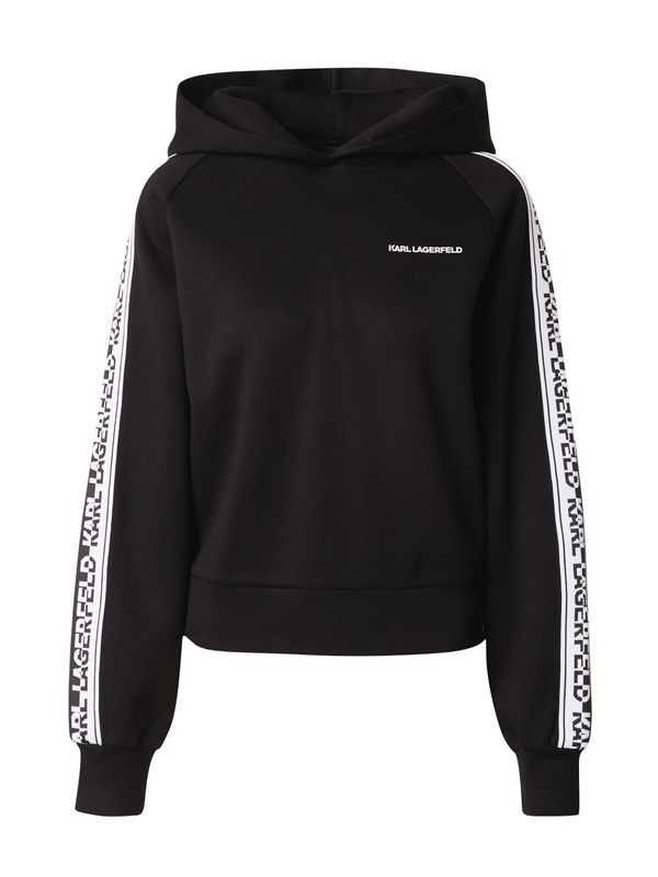 Karl Lagerfeld Karl Lagerfeld Суичър  черно / бяло