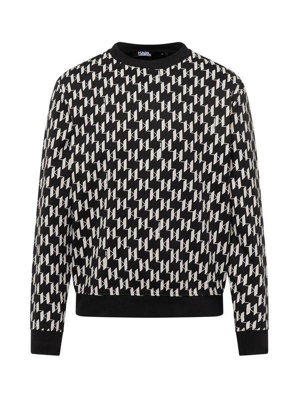 Karl Lagerfeld Karl Lagerfeld Суичър  черно / бяло