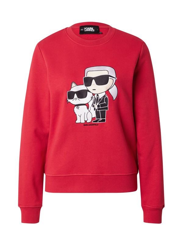 Karl Lagerfeld Karl Lagerfeld Суичър 'Ikonik 2.0'  телесен цвят / червено / черно / бяло