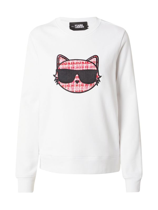 Karl Lagerfeld Karl Lagerfeld Суичър  светлорозово / червено / черно / бяло
