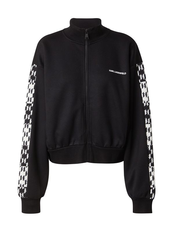 Karl Lagerfeld Karl Lagerfeld Суичъри с качулка  черно / бяло