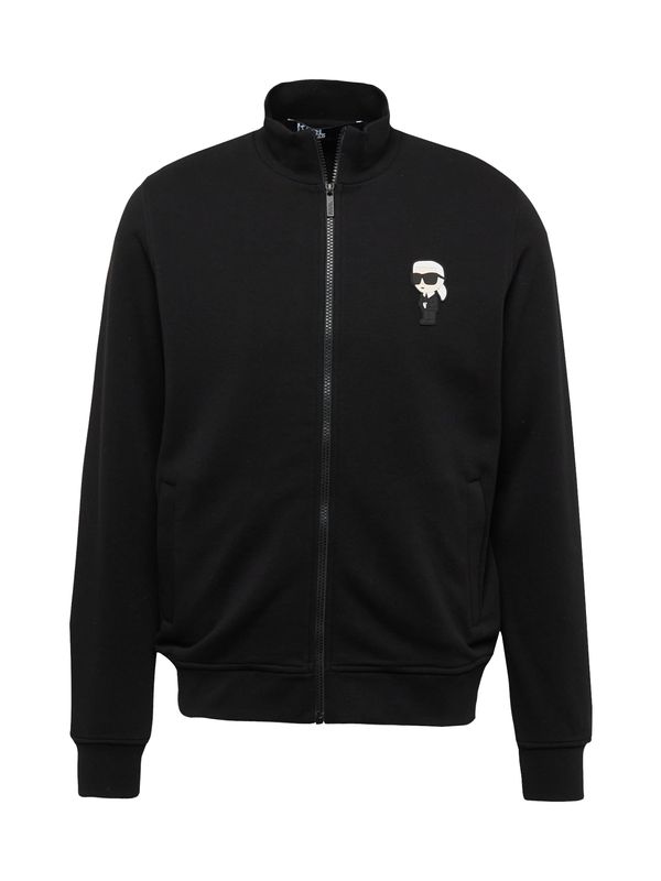 Karl Lagerfeld Karl Lagerfeld Суичъри с качулка  светлосиво / черно / бяло