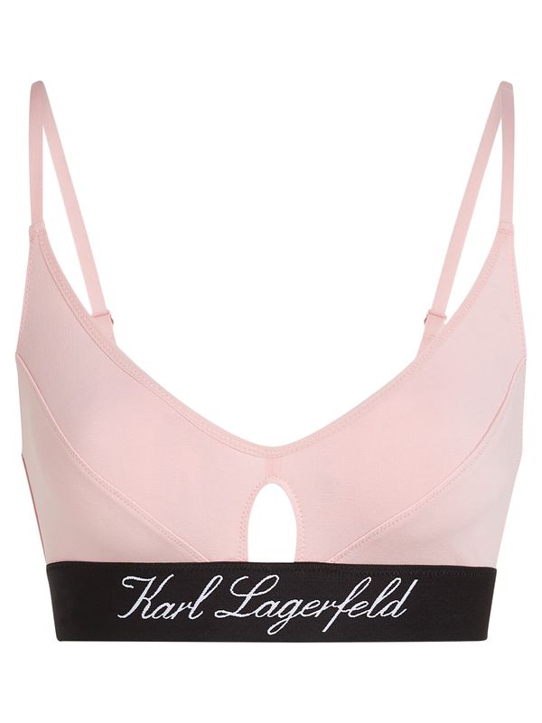 Karl Lagerfeld Karl Lagerfeld Сутиен 'Hotel'  бледорозово / черно / бяло