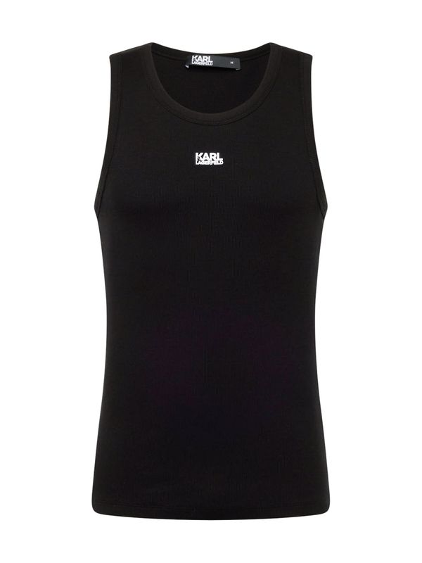 Karl Lagerfeld Karl Lagerfeld Тениска  черно / бяло